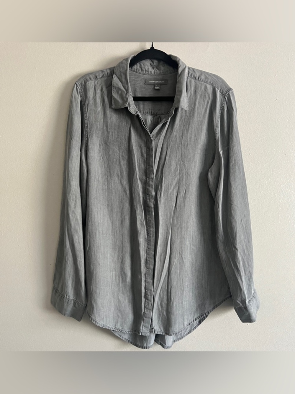 Alexander Jordan Gray Casual Button Down Shirt